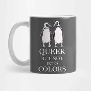 Queer But Not Into Colors - Humboldt Penguins - Gay Penguins Mug